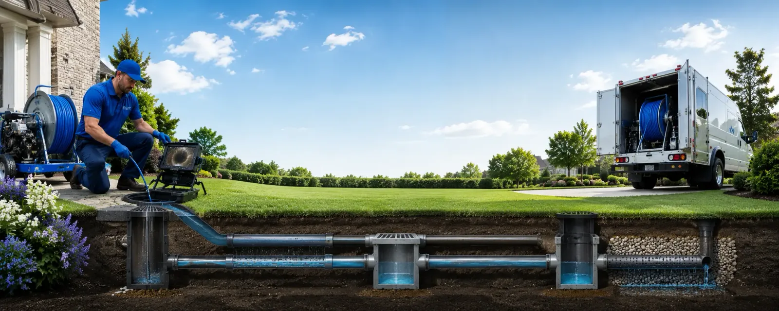 Outdoor drain cleaning information for Bennington, NH